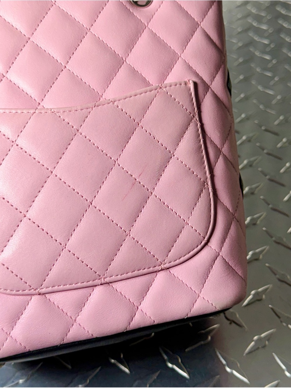 Chanel Vintage Mini Cambon Logo Tote in Pink - Picture 8 of 13